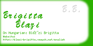 brigitta blazi business card